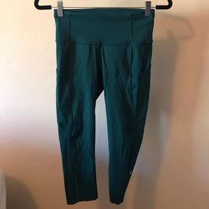 Lululemon size 6 fast and free crop legging